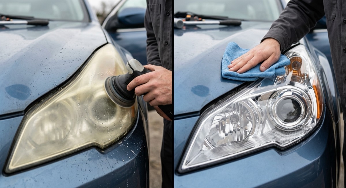 Cómo limpiar los faros del coche amarillentos y recuperar la luz